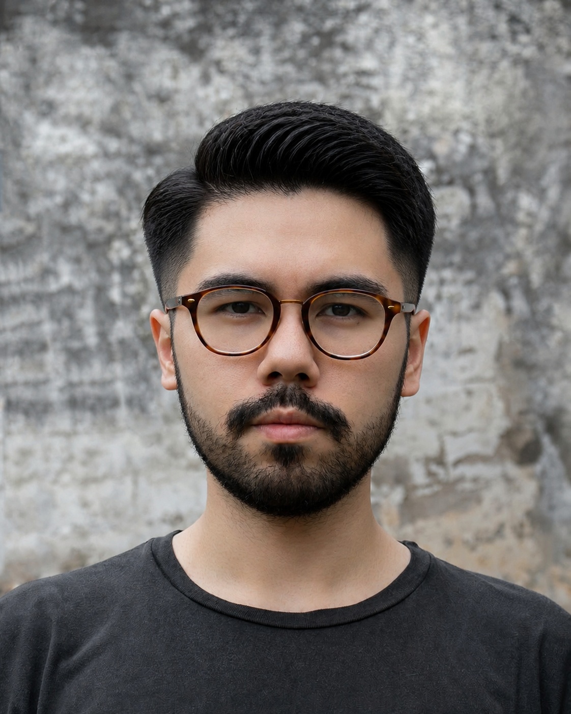 Executive Side-Part Taper & Contoured Grooming transformation result by Optima AI